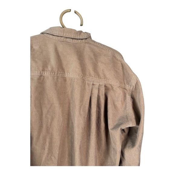 Levi’s Corduroy Remi Utility Button Down Oversized Jacket Shirt Iced Coffee - Picture 12 of 16